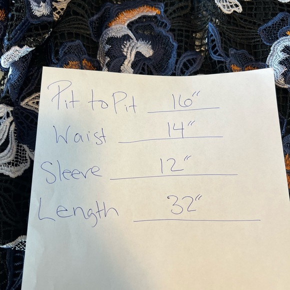 La Maison Talulah Estee Multi Lace Mini Cocktail Dress Fit & Flare large - Picture 11 of 13